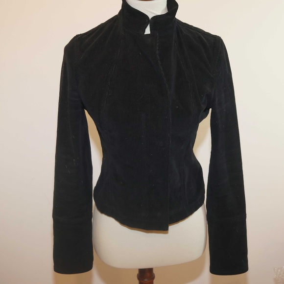 Burberry Jackets & Blazers - Burberry Black Corduroy jacket Sz 6